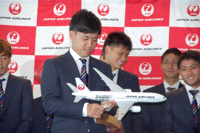 羽田空港でサッカーU-23日本代表の壮行会が開催（2016年7月21日）