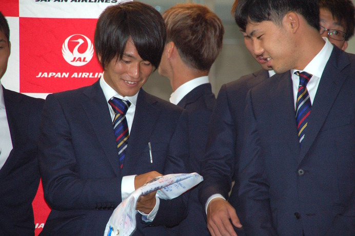 羽田空港でサッカーU-23日本代表の壮行会が開催（2016年7月21日）