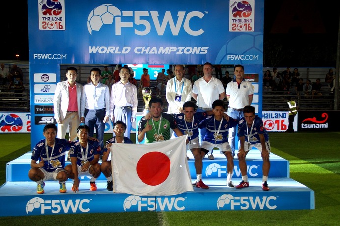 5人制アマチュアサッカーF5WC、日本代表「TamaChan」が準優勝