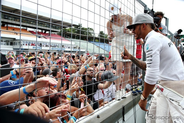 F1ドイツGPで優勝したハミルトン