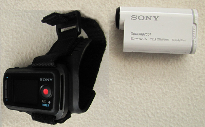 ソニーのアクションカム（デジタルHDビデオカメラレコーダー、HDR-AS100V）