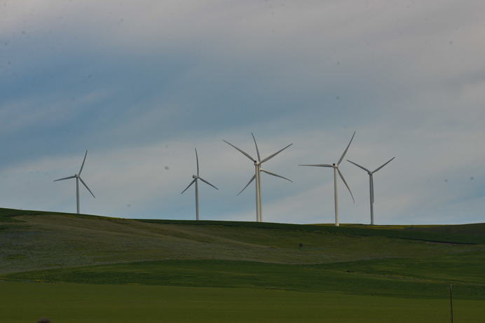 風力発電がところどころにある南オーストラリア州