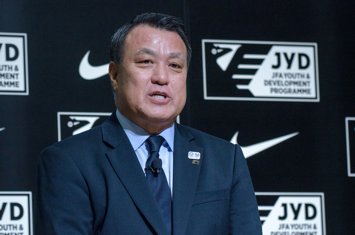 日本サッカー協会の田嶋幸三会長（2016年10月21日）