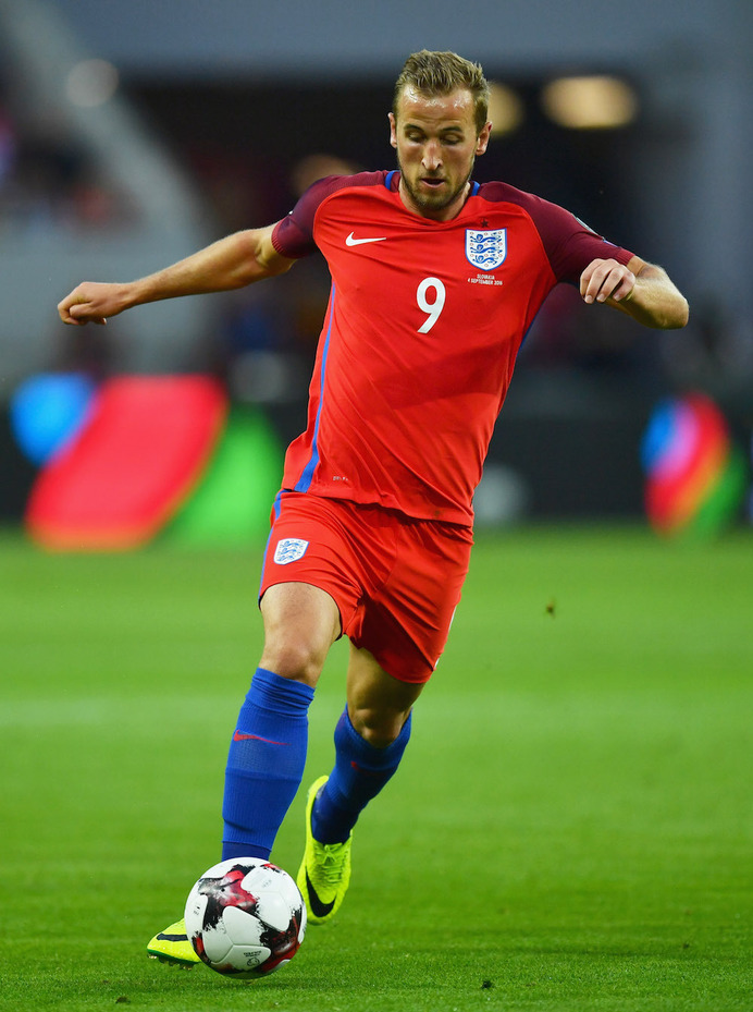 サッカーイングランド代表のハリー・ケイン 参考画像（2016年9月4日）