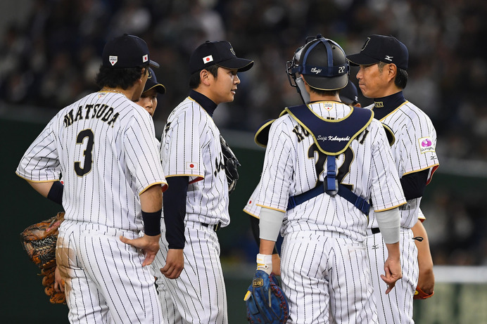 メキシコ代表との強化試合を行った侍ジャパン（2016年11月10日）