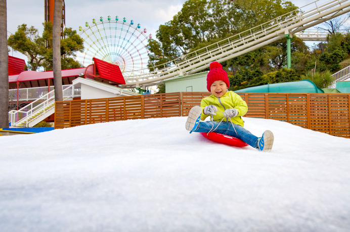 ひらかたパーク、スケート＆雪遊び「ウインターカーニバル」12/2オープン