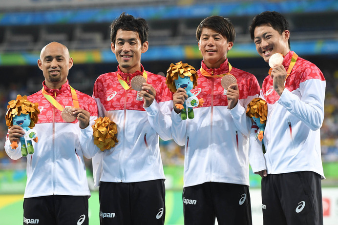 リオデジャネイロパラリンピック、男子陸上4×100mリレー日本代表が銅メダルを獲得（2016年9月12日）