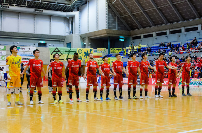 Fリーグ第27節、星翔太（バルドラール浦安）がヴォスクオーレ仙台で復帰。決勝ゴールを決めた（2017年1月7日