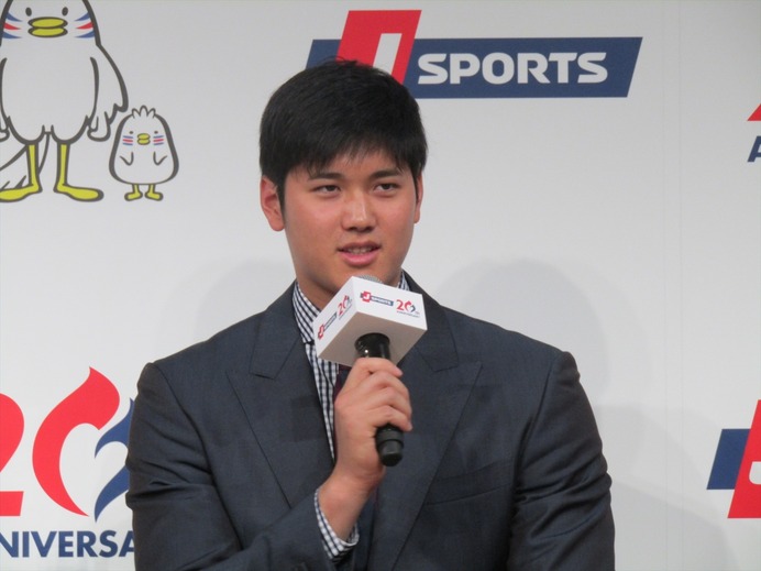 侍ジャパン・大谷翔平&秋山翔吾登壇「J SPORTS 開局20周年プレス発表会」