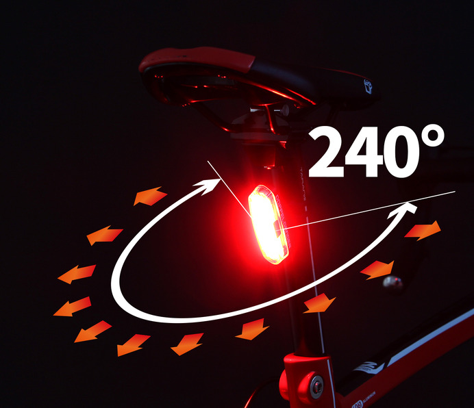 広く、強く光る自転車用「ワイドレンジリアライト」発売