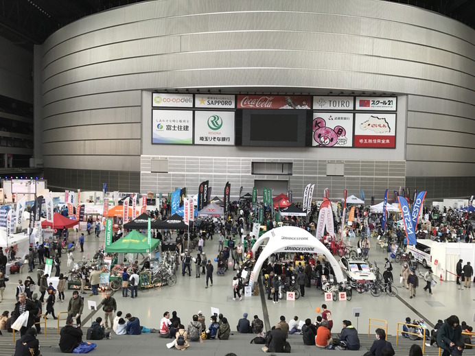 埼玉サイクルエクスポがさいたまスーパーアリーナで開催された