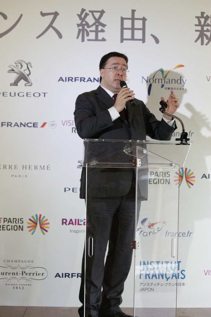 フランス観光開発機構のフレデリック・マゼンク在日代表がフランスの魅力をアピール