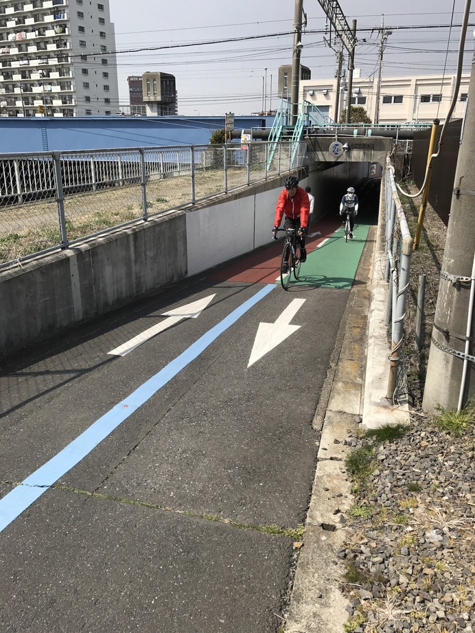 土浦駅近くの線路はアンダーパスが整備されて越えられるように