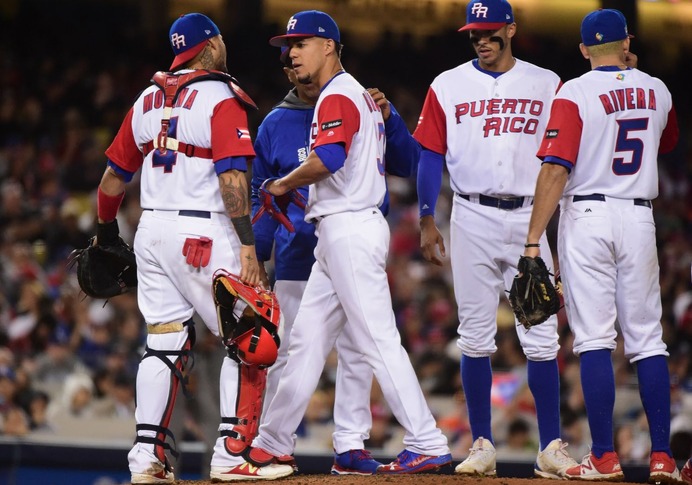 アメリカ打線に打ち込まれたプエルトリコ投手陣（2017年3月22日）