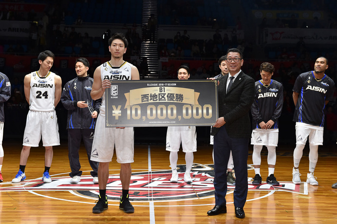 Bリーグ・シーホース三河、B1・西地区優勝