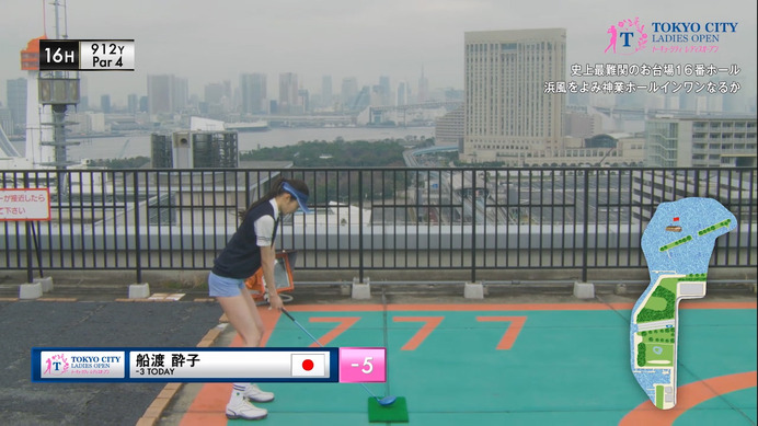 東京の観光地がコースのゴルフツアー「TOKYO CITY LADIES OPEN」動画公開