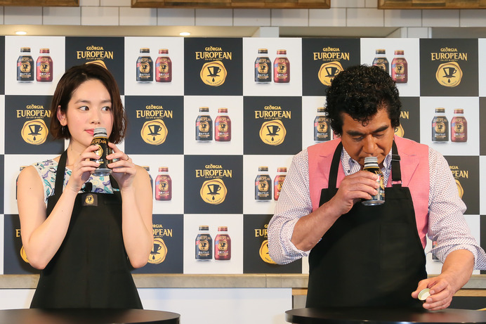 筧美和子「グラビア撮影は身体作りが大切な準備」…「ジョージア ヨーロピアン」イベント