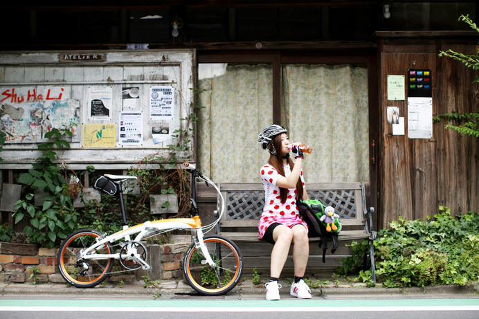 ポタガール埼玉 後口沙織さんがTernで輪行