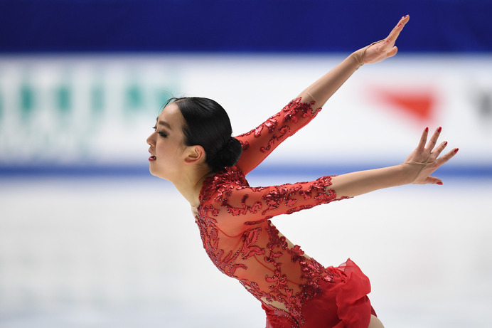 現役最後の大会となった全日本選手権の浅田真央（2016年12月25日）