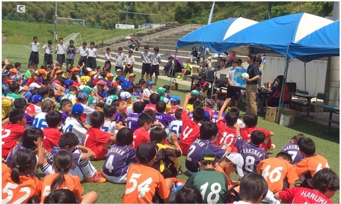 ジュニアサッカーフェスティバルにミニストップが協賛…オリジナルボール製作