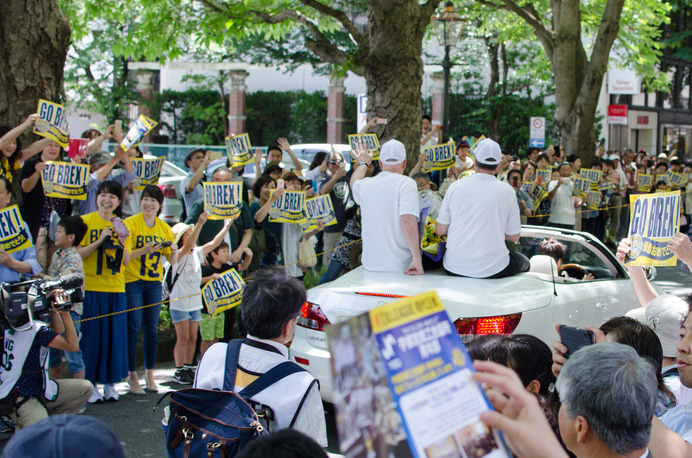 栃木ブレックスのBリーグ優勝パレードが開催（2017年6月3日）