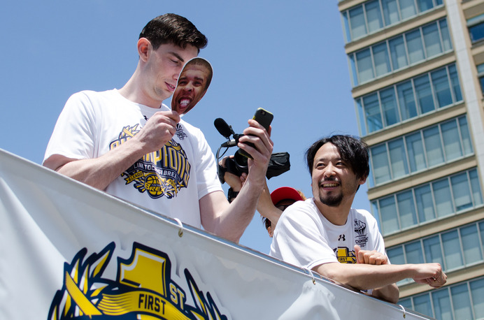 栃木ブレックスのBリーグ優勝パレードが開催（2017年6月3日）