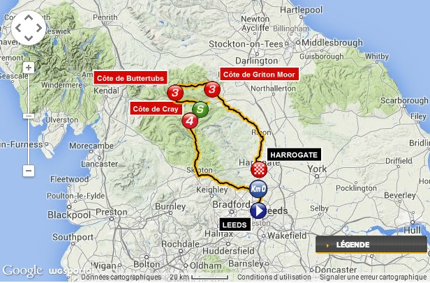 ツール・ド・フランス14　第1ステージ　リーズからハロゲート190.5km