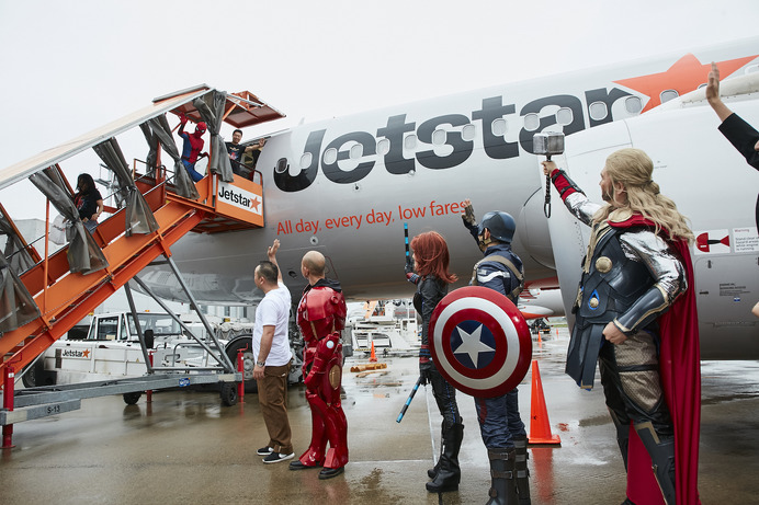 ジェットスターの特別塗装機“スパイダージェット”が6月21日から運行開始
