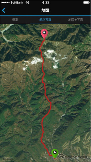 塔ノ岳登山ルートも作成してスマホのGamin Connect Mobileアプリで確認