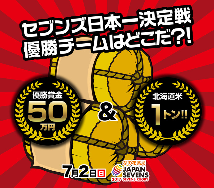 7人制ラグビー日本一決定戦「ジャパンセブンズ」7月開催
