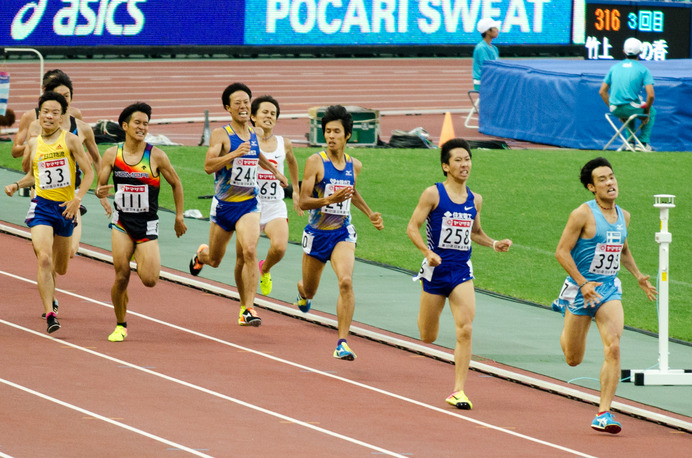 第101回日本陸上競技選手権大会男子1500m決勝（2017年6月24日）