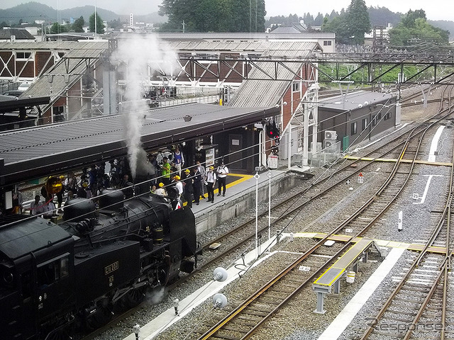 東武鉄道 SL大樹 祝賀運転（下今市駅、2017年8月10日）