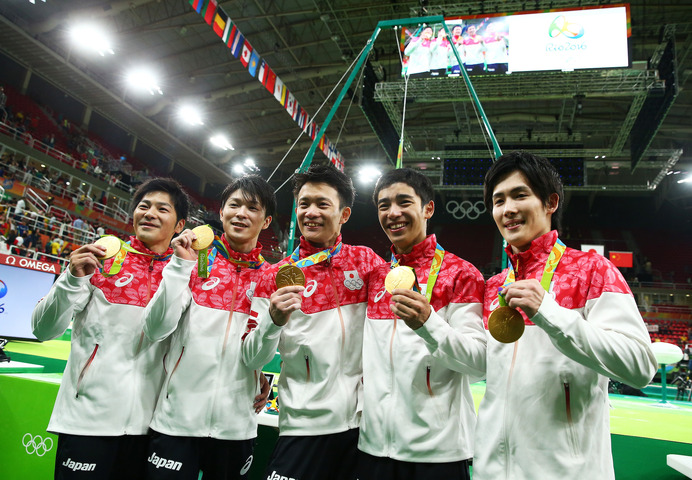リオデジャネイロ五輪男子体操団体で日本は金メダルを獲得 参考画像（2017年6月25日）