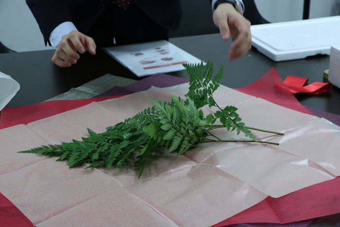 花束だと思って受け取ったら“かに束”だった件