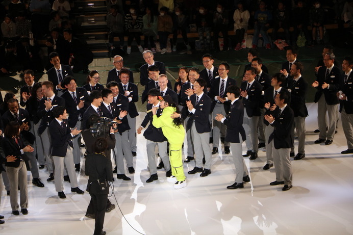 平昌五輪日本代表選手団の壮行会