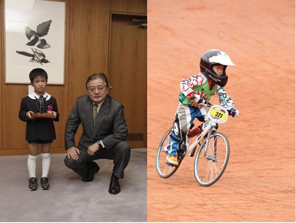 　7月に南アフリカ・ピーターマリッツバーグで開催されたBMX世界選手権に参加し、5～6歳ボーイズクラスで7位入賞を果たした奥山友翔（東京都町田市在住）が、10月19日に石阪丈一町田市長を表敬訪問した。石阪市長は、世界選手権での健闘をたたえるとともに、今月末に迫