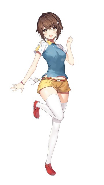 『バドミントンガールズ』広瀬夏奈子 私服(C)バドミントンガールズ ／ DMM GAMES