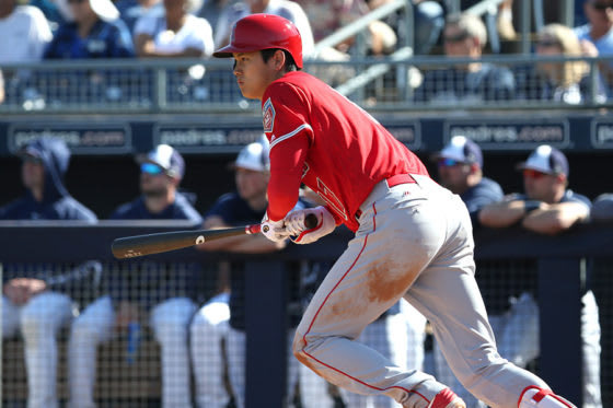 打者として鮮烈なオープン戦デビューを果たしたエンゼルス・大谷翔平【写真：西山和明】