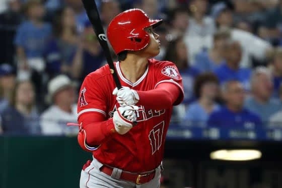 「8番・DH」でスタメン出場し勝利に貢献したエンゼルス・大谷翔平【写真：Getty Images】