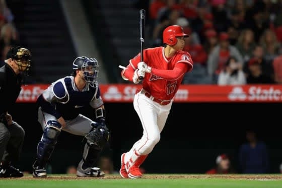 マルチ安打を放ち勝利に貢献したエンゼルス・大谷翔平【写真：Getty Images】