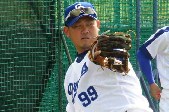 中日・松坂大輔【写真：福谷佑介】