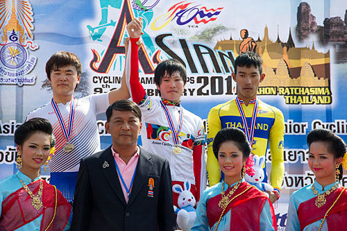 　タイのナコンラチャシマで開催されている第31回アジア自転車競技選手権、第18回アジア・ジュニア自転車競技選手権は2月10日、ジュニア男子スクラッチ決勝で久保田元気（福島・学法石川高）が優勝した。