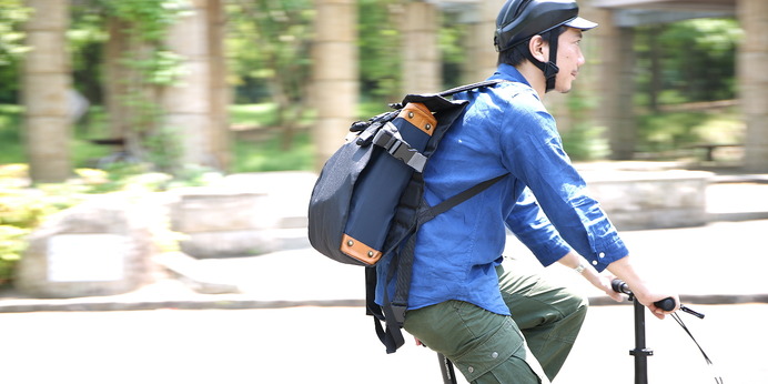 折りたたみ自転車を背負って運べるリュック型輪行バッグ「ショエル」発売