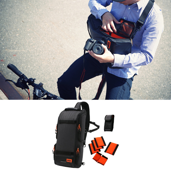 自転車乗りのための専用カメラバッグ「バイシクルスリングバッグ」発売
