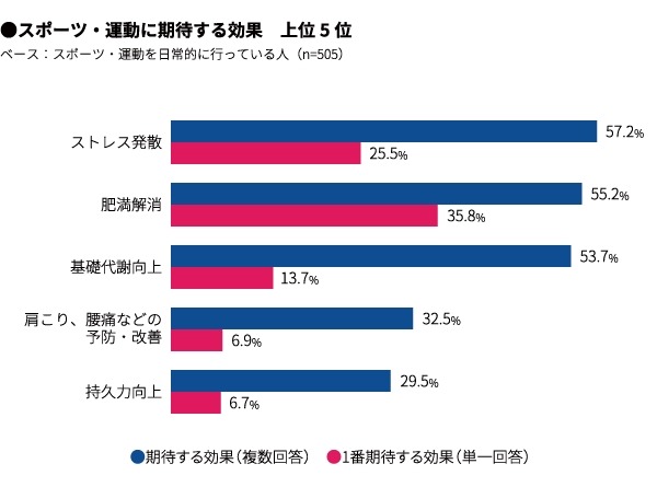 日常的なスポーツとしてウォーキング、筋力トレーニング、ストレッチが人気…スポーツ・運動に関する調査