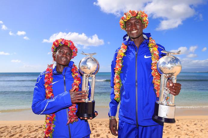 ホノルルマラソン、男女ともにケニア勢が優勝…日本人は鈴木絵里が3位入賞