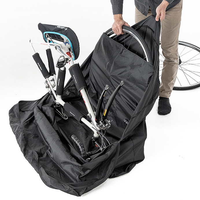 エンド金具を使用しない自転車用輪行バッグ「800-BYBAG002」発売