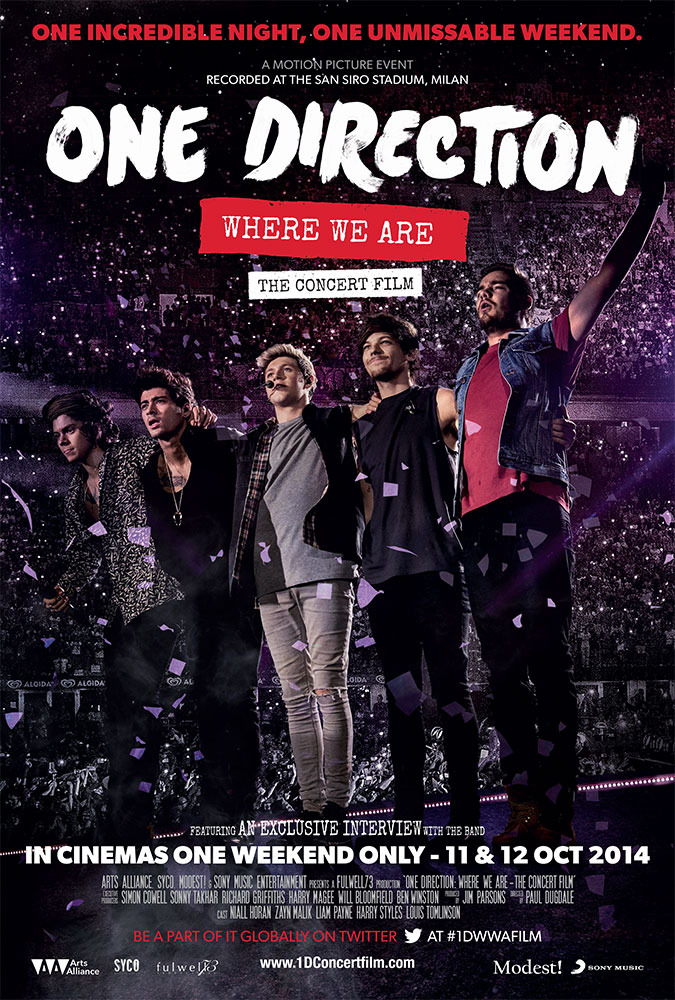 【話題】One Direction、過去最大のワールド・ツアー「Where We Are」コンサート・フィルム世界同日上映