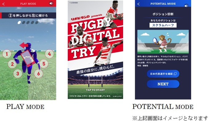 ラグビーを疑似体験できるアプリ「RUGBY DIGITAL TRY」配信開始