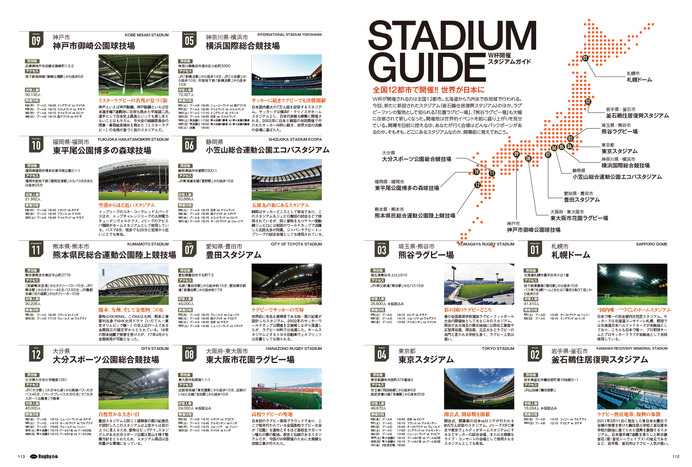 ワールドカップが楽しくなるラグビー日本代表パーフェクトガイド「Rugbyぴあ」発売